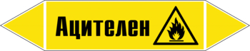 Маркировка трубопровода "ацителен" (пленка, 358х74 мм) - Маркировка трубопроводов - Маркировки трубопроводов "ГАЗ" - . Магазин Znakstend.ru